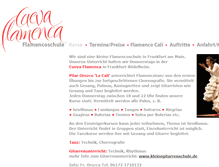 Tablet Screenshot of flamenco-cali.de